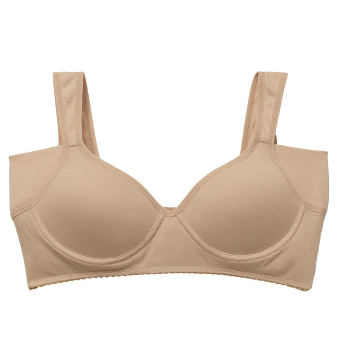 BACKYARD FAMILY「ノンワイヤー 綿 ブラジャー 通販 綿100% 脇汗ガードブラ 汗取りインナー 脇汗パッド」|インナー|