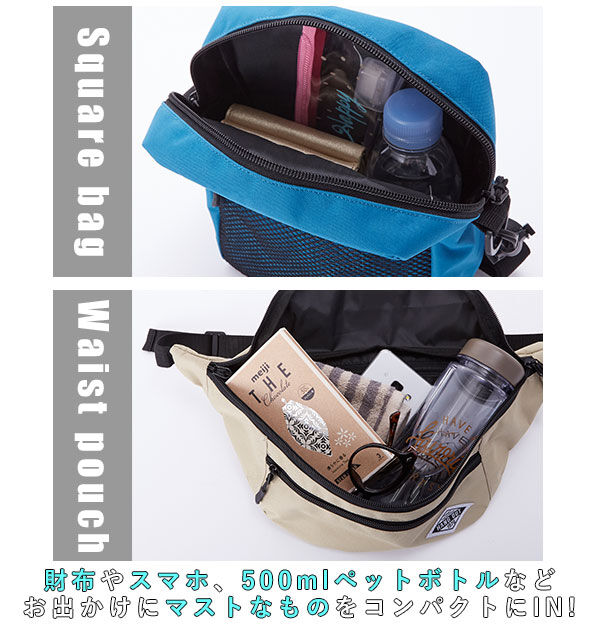 BACKYARD FAMILY「ウエストポーチ レディース メンズ ウエストバッグ ボディバッグ ショルダーバッグ 斜め掛け」|ショルダー・メッセンジャー|