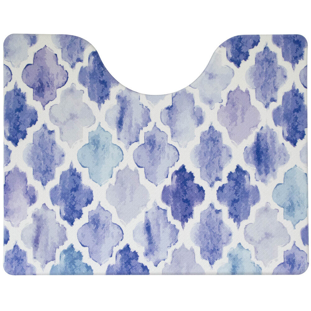 BACKYARD FAMILY「トイレマット おしゃれ 拭ける 通販 40cm 50cm pvcマット 40センチ 50センチ 約」|トイレタリー・ランドリーグッズ|ブルー1