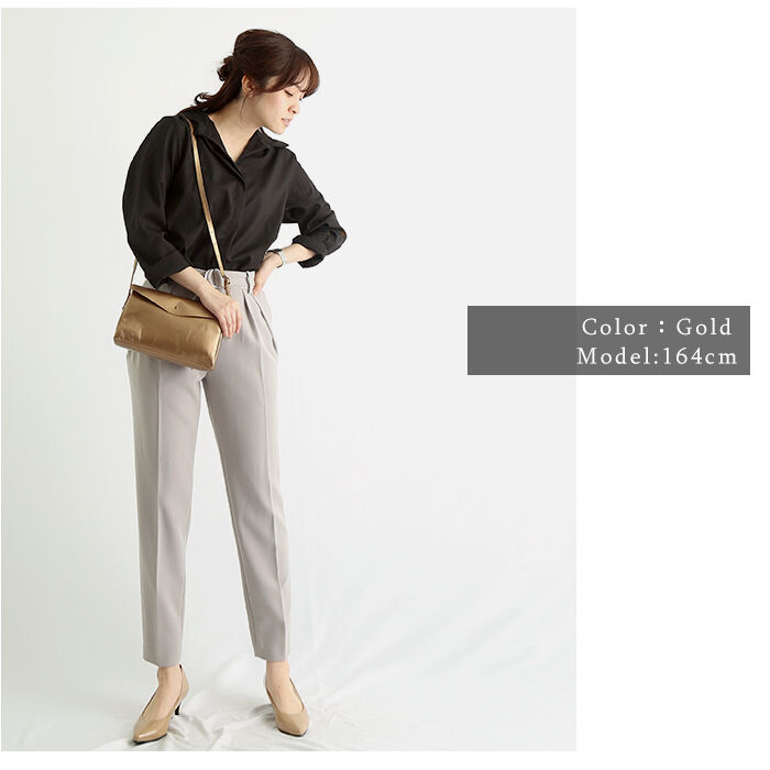 BACKYARD FAMILY「ショルダーバッグ レディース ブランド 通販 革 黒 バック ブラック バッグ 小さめ」|ショルダー・メッセンジャー|