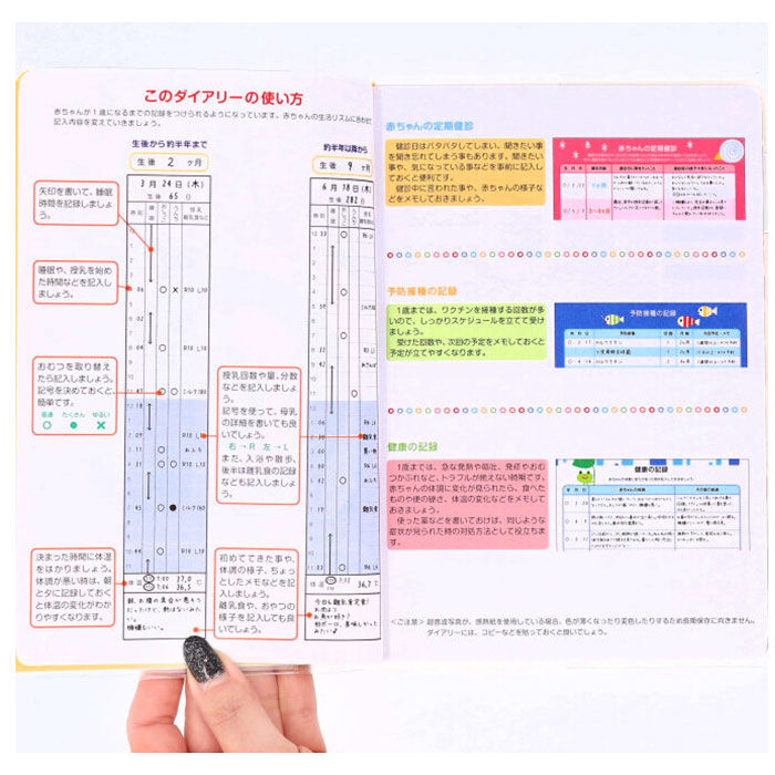 BACKYARD FAMILY「育児ダイアリー キャラクター 通販 育児日記 ベビーダイアリー かわいい こぐまちゃん」|その他ベビー用品|
