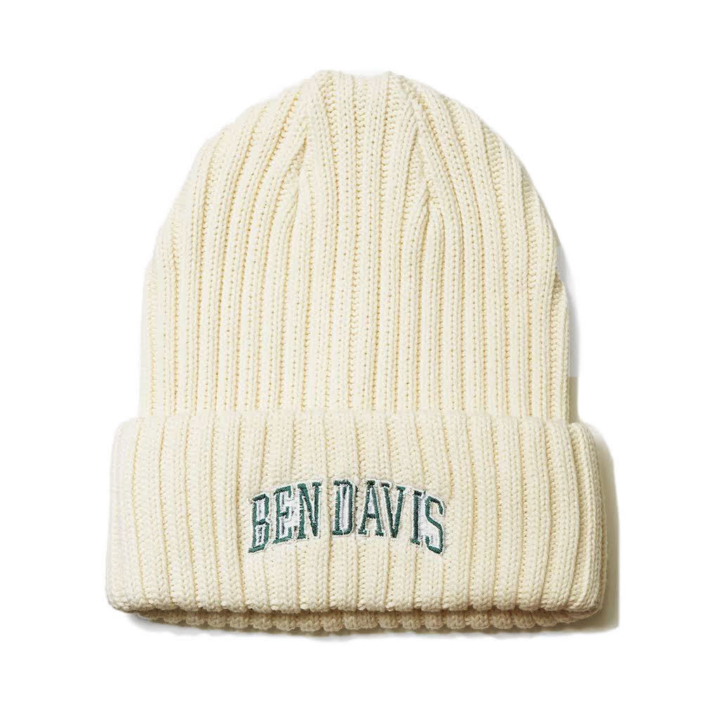 BACKYARD FAMILY「ニット帽 BEN DAVIS ベンデイビス BDW-9500CL 通販 ニットキャップ ブランド」|ニット帽|ホワイト1