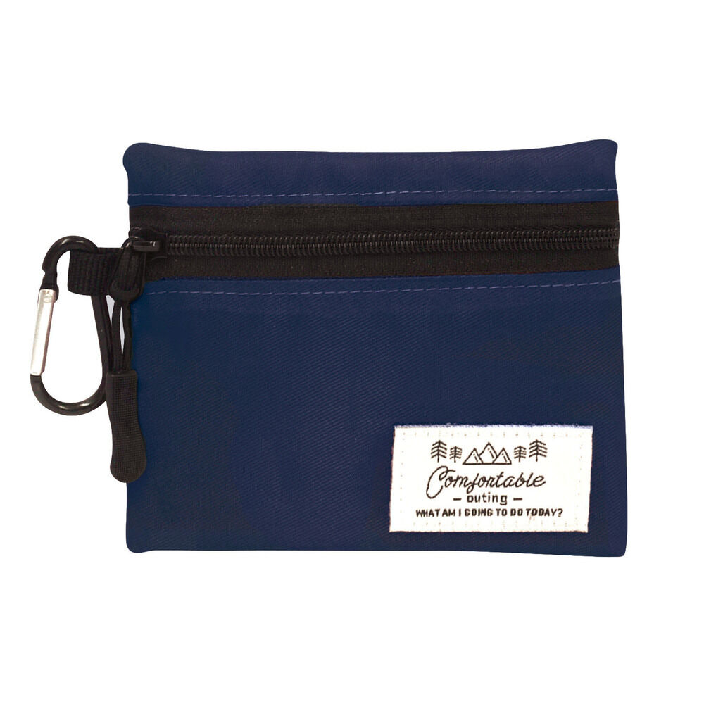 BACKYARD FAMILY「パスケース コインケース 通販 小銭入れ ミニ財布 小物入れ カラビナ付き カラビナ キーホルダー」|コインケース|ブルー1