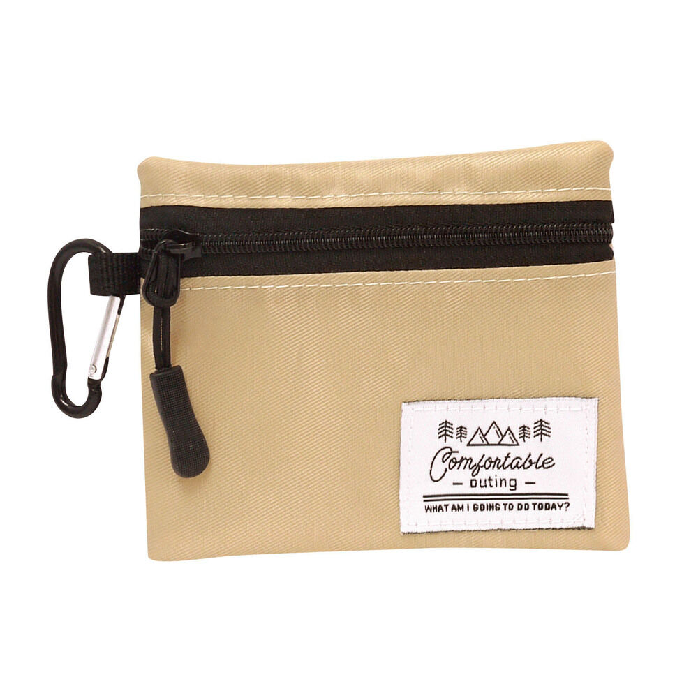 BACKYARD FAMILY「パスケース コインケース 通販 小銭入れ ミニ財布 小物入れ カラビナ付き カラビナ キーホルダー」|コインケース|ベージュ1