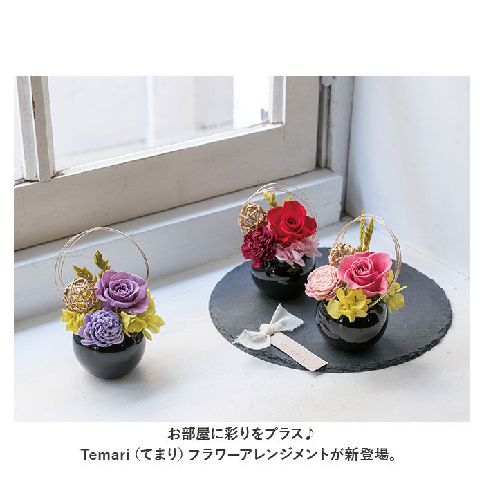 BACKYARD FAMILY「Temari てまり フラワーアレンジメント 通販 プリザーブドフラワー プリザードフラワー」|その他|