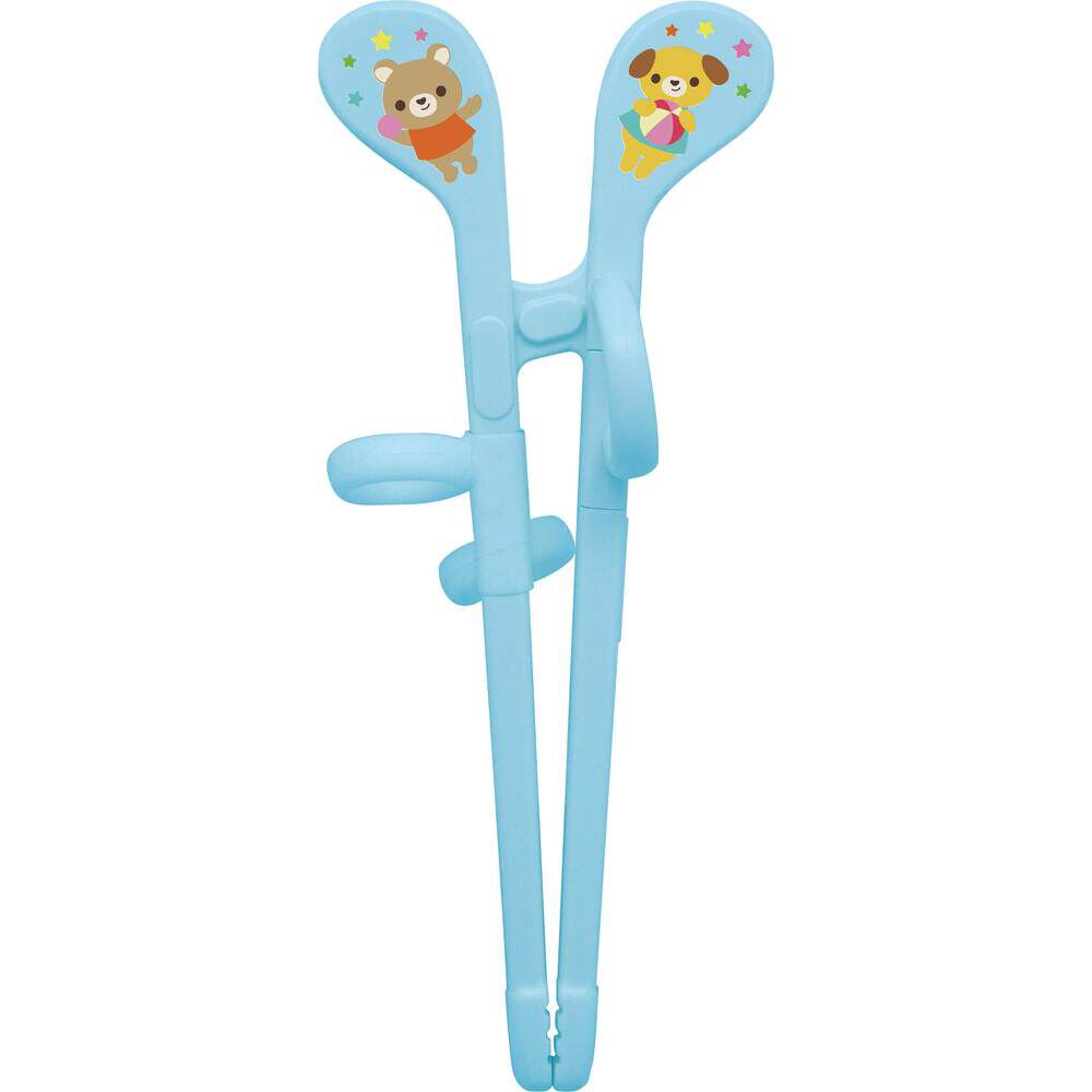 BACKYARD FAMILY「EDISON エジソン トレーニング 箸 通販 トレーニング箸 エジソンのお箸 練習用箸 子供用箸」|食器・キッチングッズ|ブルー1