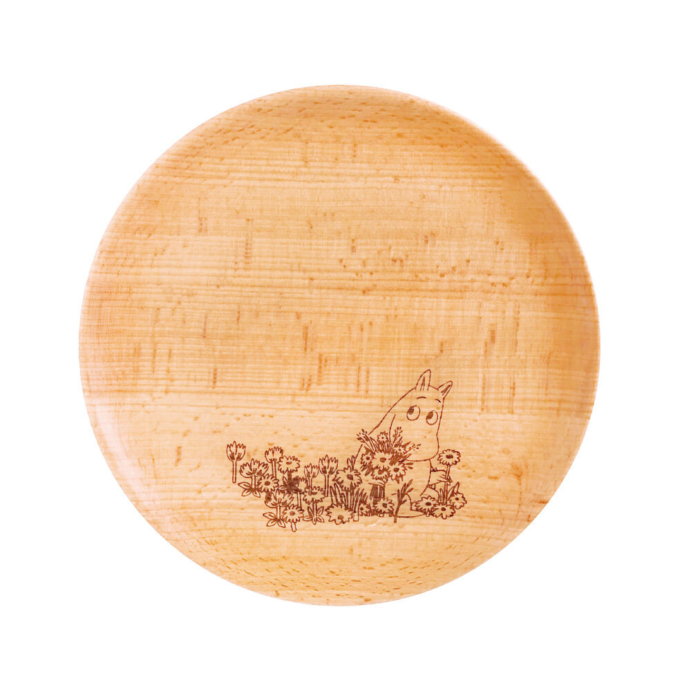 BACKYARD FAMILY「ムーミン 食器 通販 木製 プレート 皿 お皿 ラウンドプレート 丸皿 プレートディッシュ M」|食器・キッチングッズ|ブラウン1