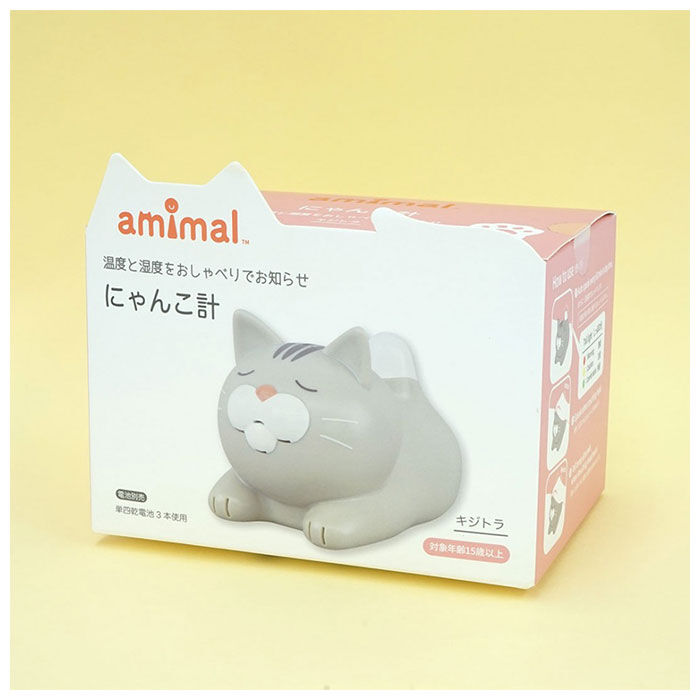BACKYARD FAMILY「おしゃべり 温度計 湿度計 通販 温湿度計 湿度 温度 光 お知らせ 熱中症対策 猫 ねこ ネコ」|その他|
