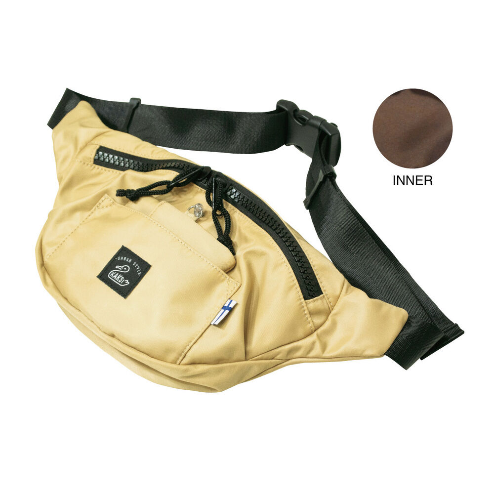 BACKYARD FAMILY「カクシ ボディバッグ KAKSI 通販 パスケース付き ウエストポーチ ワンショルダーバッグ」|その他|ベージュ1