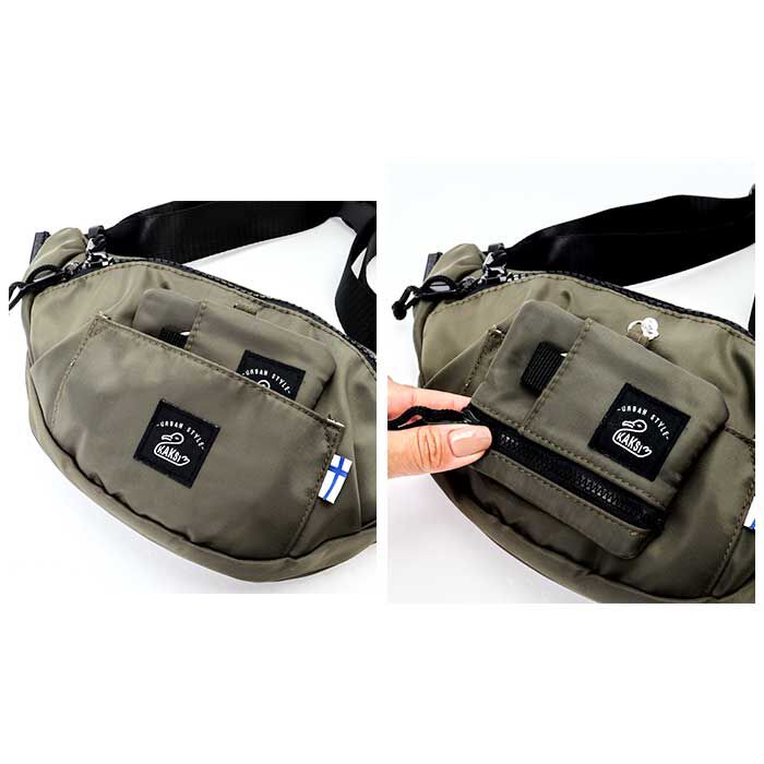 BACKYARD FAMILY「カクシ ボディバッグ KAKSI 通販 パスケース付き ウエストポーチ ワンショルダーバッグ」|その他|