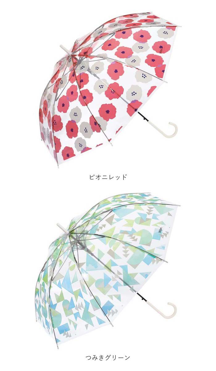 Wpc.「wpc 傘 ビニール傘 通販 レディース ジャンプ 透明 耐風 長傘 雨傘 ジャンプ傘 オシャレ」|傘|