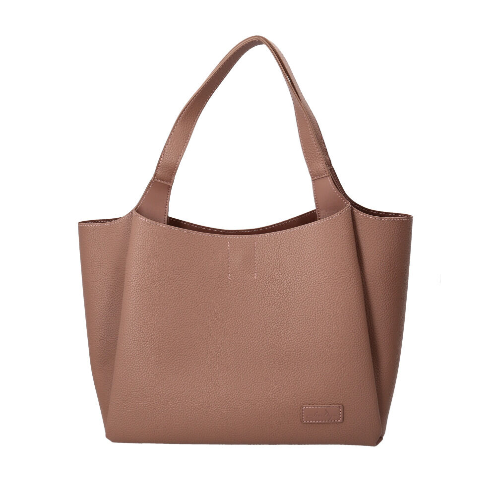 BACKYARD FAMILY「lizdays リズデイズ PUレザー トートバッグ 大容量 通販 トートバック トート 肩掛け」|トートバッグ|ピンク1