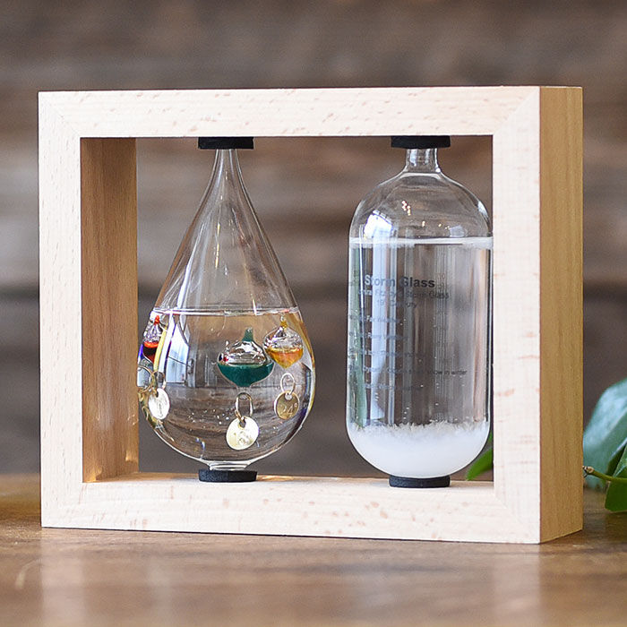 BACKYARD FAMILY「温度計＆ストームグラス 通販 気象計 天気予報 温度計 天気管 ガリレオ温度計 ガリレオ」|その他|