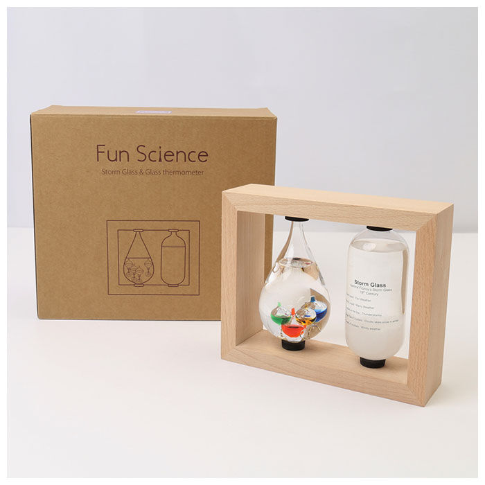 BACKYARD FAMILY「温度計＆ストームグラス 通販 気象計 天気予報 温度計 天気管 ガリレオ温度計 ガリレオ」|その他|