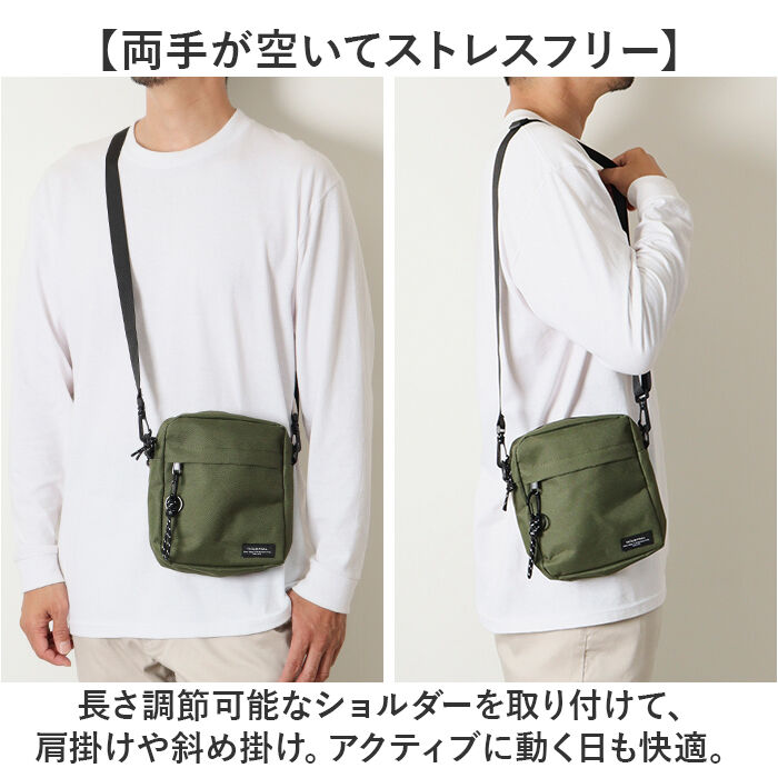 BACKYARD FAMILY「ショルダーバッグ メンズ 小さめ 通販 ショルダーバック ミニショルダーバッグ 斜め掛け 斜めがけ」|ショルダー・メッセンジャー|