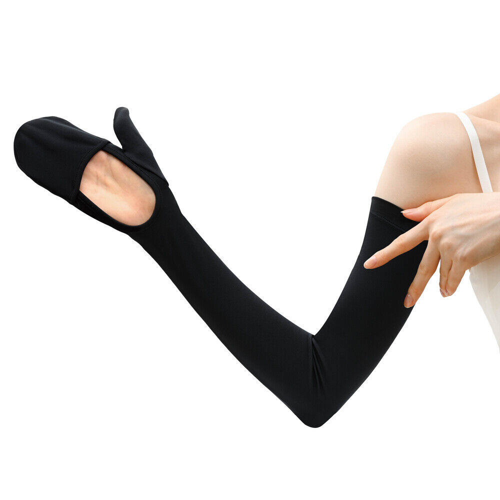 BACKYARD FAMILY「フィットスタイル アームカバー 通販 UVカット 99% アーム カバー UV 手袋」|手袋|ブラック1