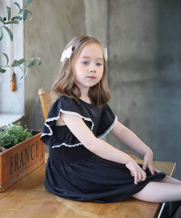 BACKYARD FAMILY「半袖 ワンピース キッズ 通販 半袖ワンピース 10006277 ワンピ 夏 女の子 レース」|その他|