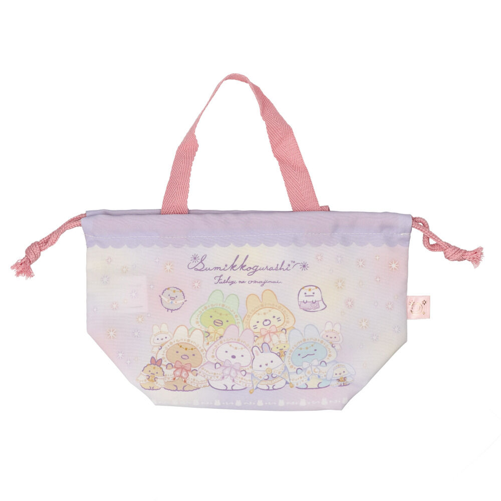 BACKYARD FAMILY「巾着袋 マチ付き 通販 ランチ巾着 マチ付き巾着袋 お弁当ぶくろ お弁当バッグ お弁当箱入れ」|食器・キッチングッズ|パープル3