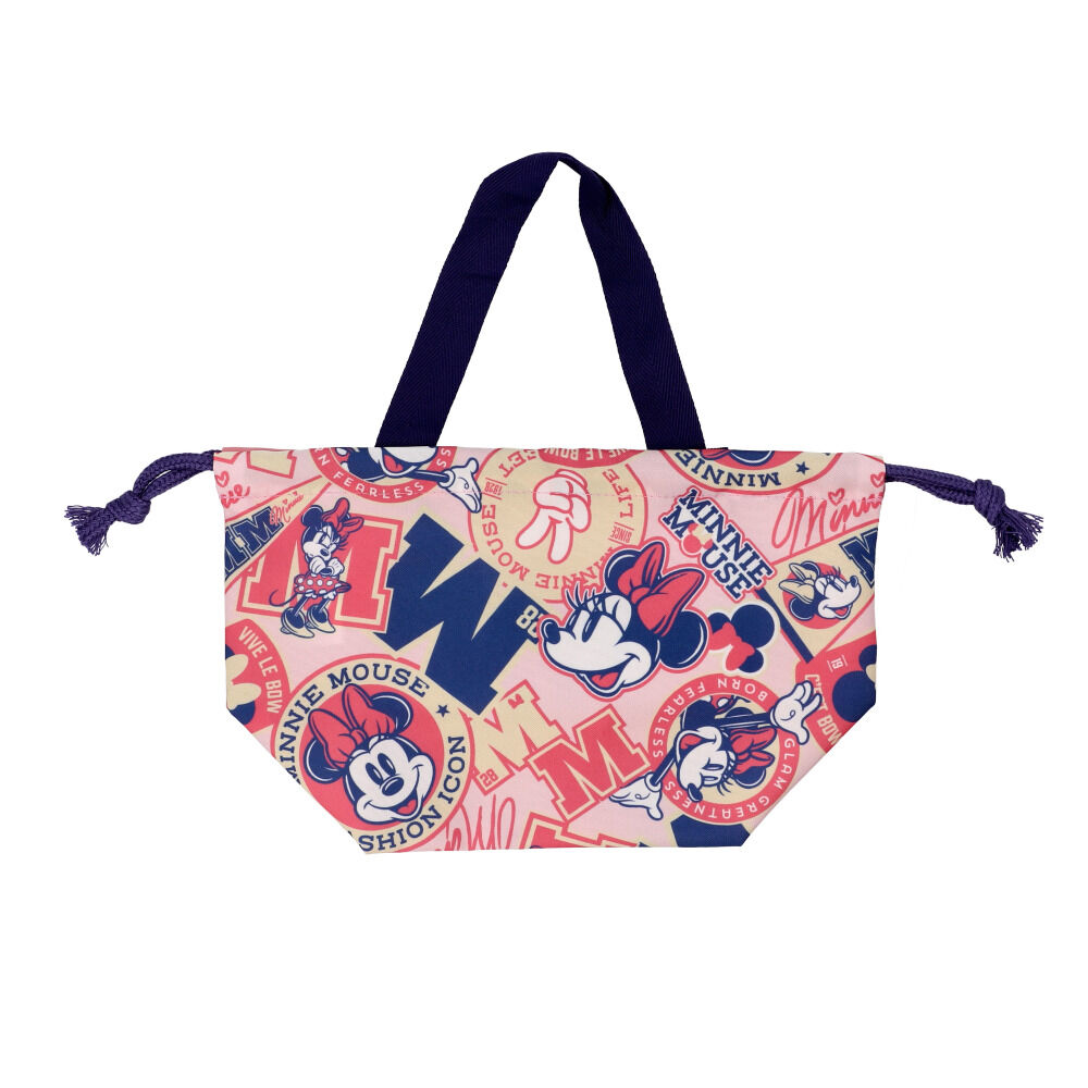 BACKYARD FAMILY「巾着袋 マチ付き 通販 ランチ巾着 マチ付き巾着袋 お弁当ぶくろ お弁当バッグ お弁当箱入れ」|食器・キッチングッズ|ピンク1