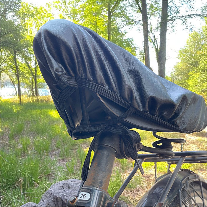 BACKYARD FAMILY「サドルカバー 通販 椅子カバー 自転車 のびる素材 伸縮 シートカバー レザー風生地 自転車用品」|その他|