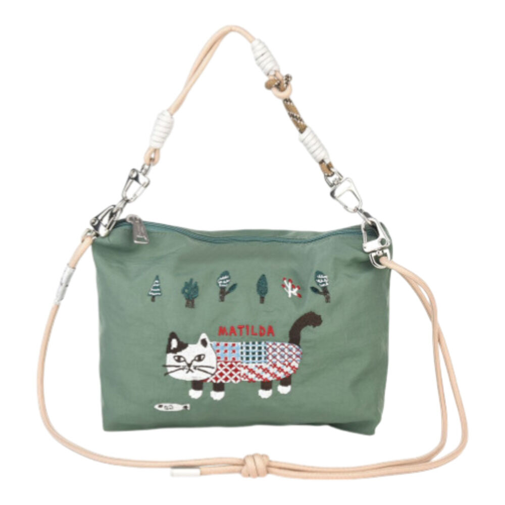 BACKYARD FAMILY「kusuguru japan クスグルジャパン ポシェット 通販 パラコードポシェット」|ショルダー・メッセンジャー|グリーン2