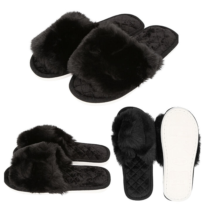 BACKYARD FAMILY「スリッパ おしゃれ 冬用 通販 ルームシューズ 冬 フェイク ファー レディース もこもこ」|ルームシューズ|