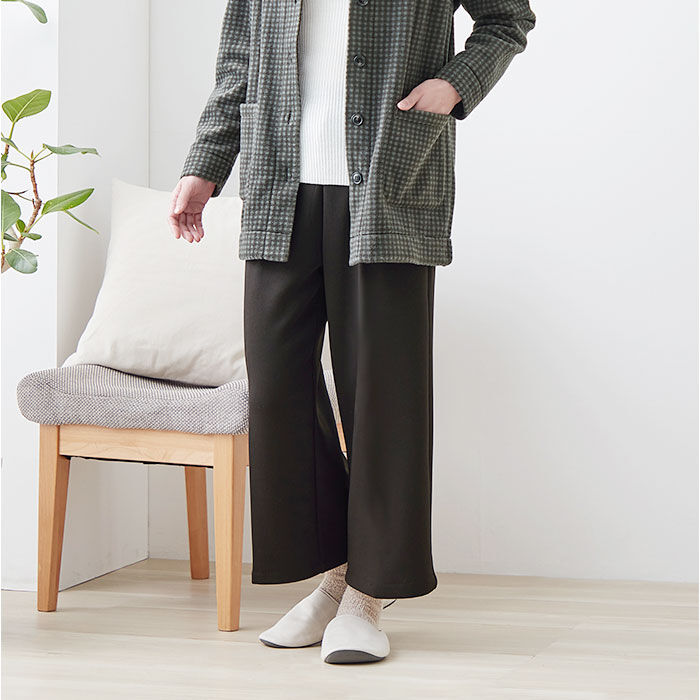 BACKYARD FAMILY「ワイドパンツ レディース 通販 ロングパンツ ワイド パンツ ズボン ボトムス あったか 暖かい」|その他|