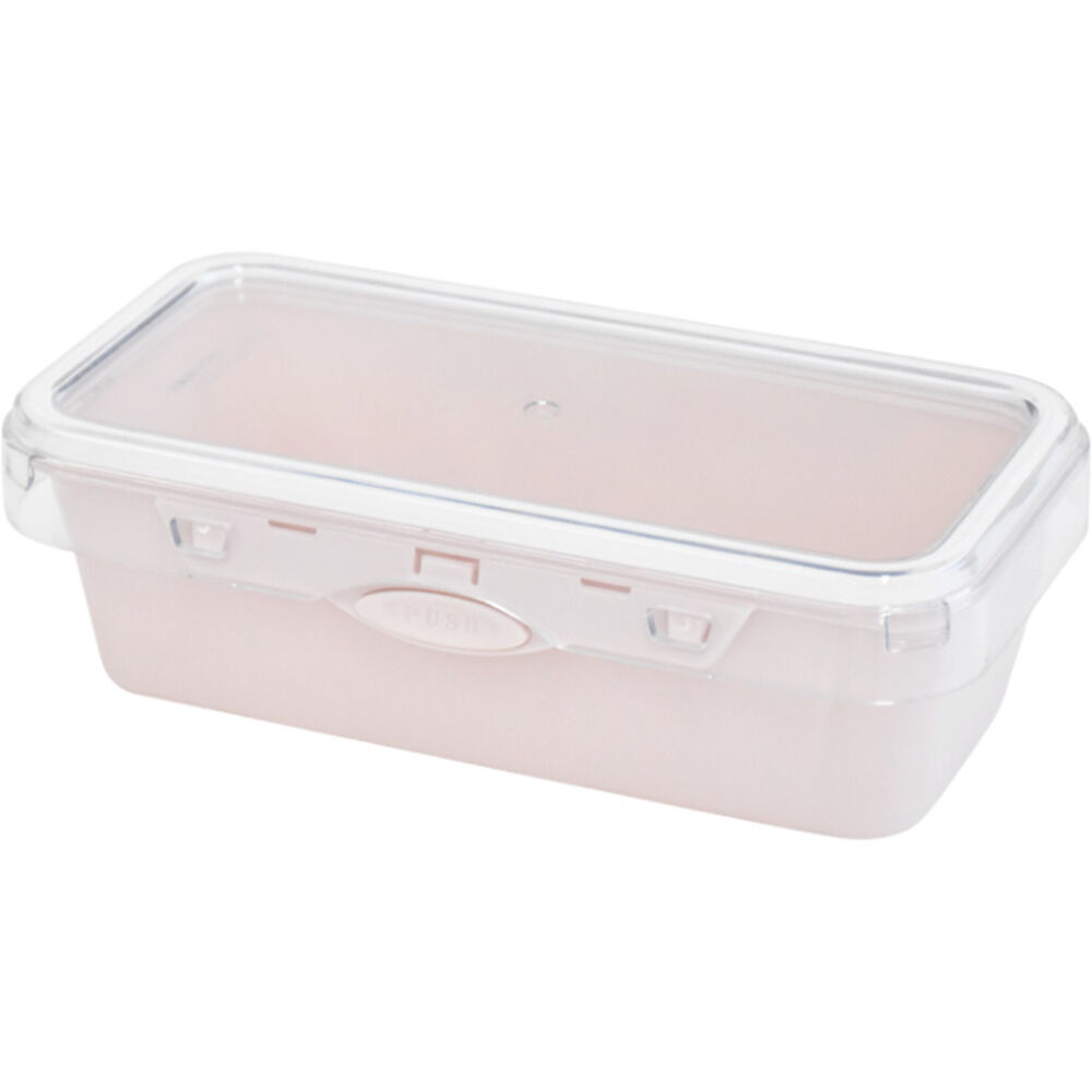 BACKYARD FAMILY「push&push ランチボックス 600ml 通販 弁当箱 お弁当箱 おかず入れ フードコンテナ」|食器・キッチングッズ|ピンク1