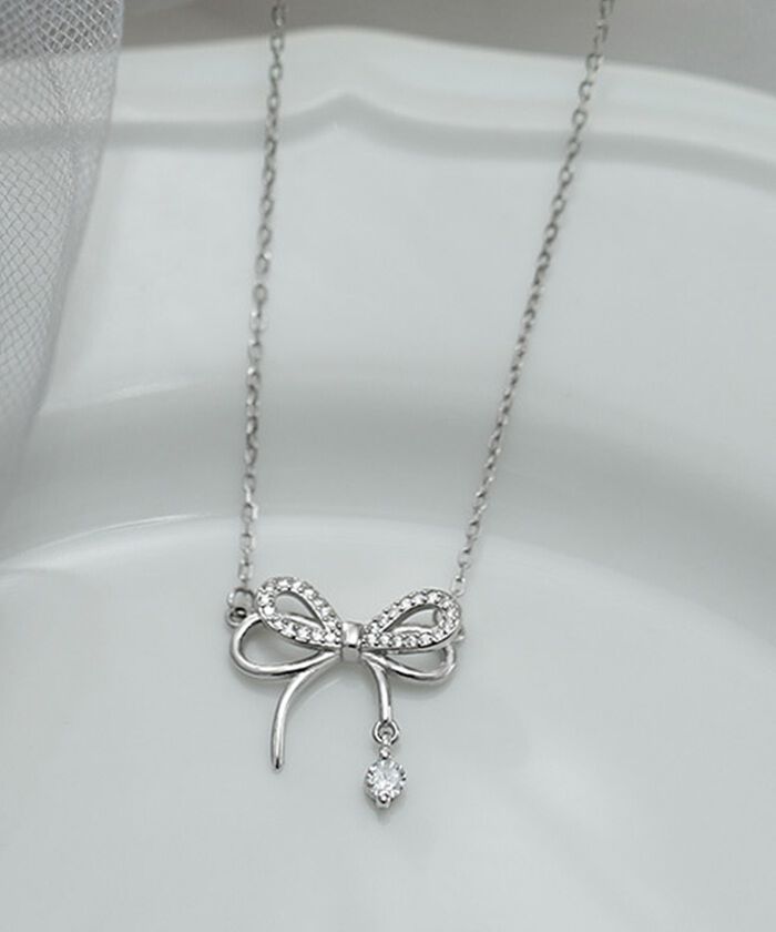 BACKYARD FAMILY「ネックレス レディース シルバー 通販 ペンダント 首飾り アクセサリー ジュエリー リボン」|その他|
