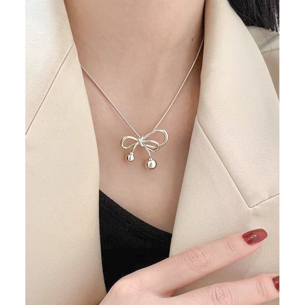 BACKYARD FAMILY「ネックレス レディース シルバー 通販 ペンダント 首飾り アクセサリー ジュエリー リボン」|その他|シルバー1