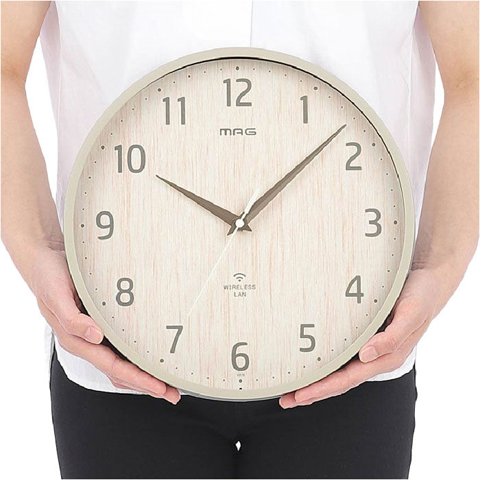 BACKYARD FAMILY「MAG マグ 掛時計 無線LAN 通販 掛け時計 ネット接続 時計 無線LAN掛け時計 壁掛け時計」|クロック・置時計|