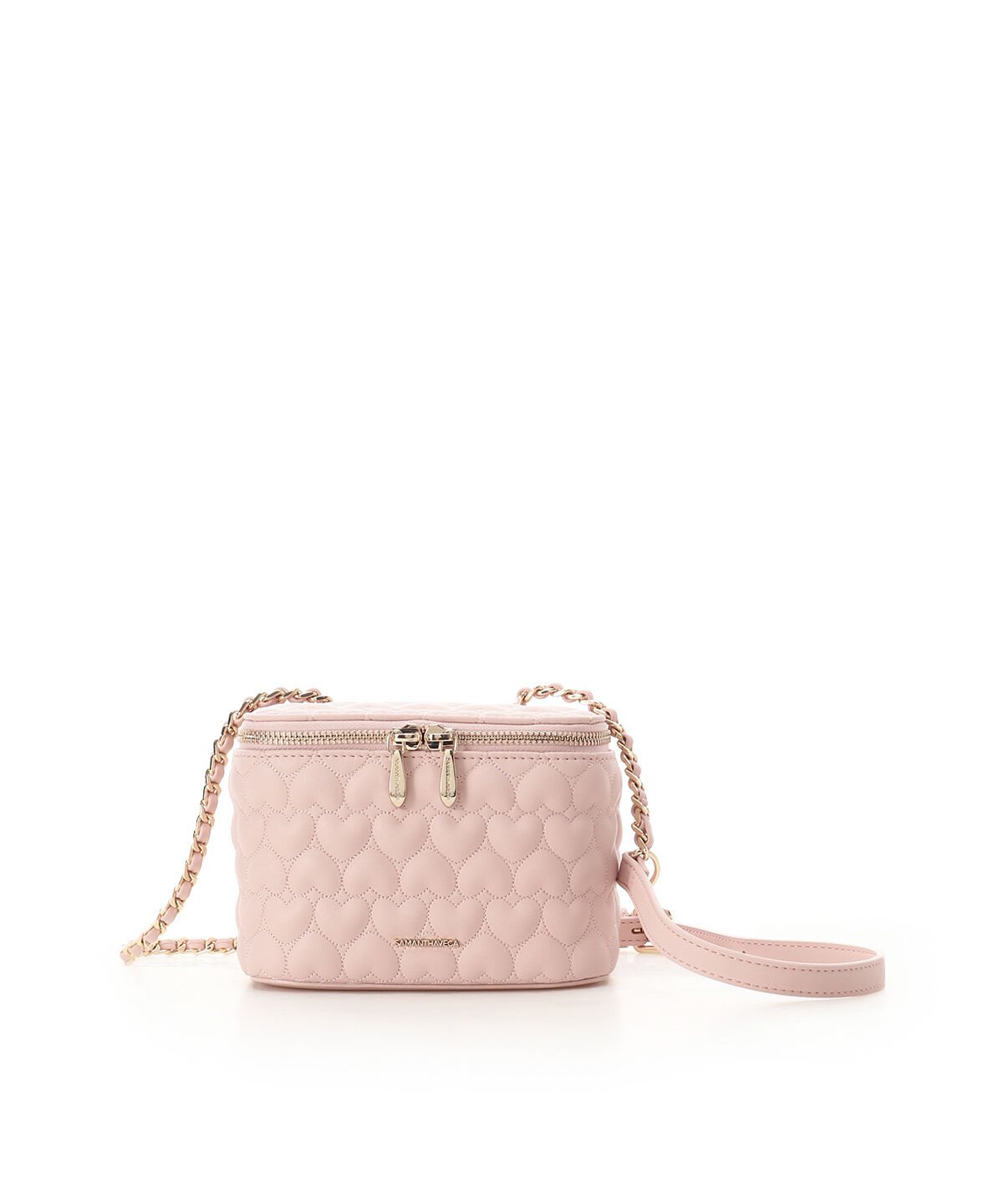 Samantha Vega「エターナルハートキルトバニティバッグ」|ショルダー・メッセンジャー|ピンク