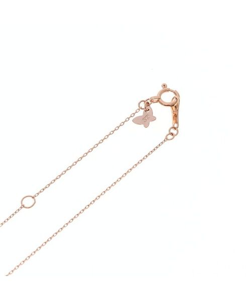 Samantha Tiara「K18 SPG フラワーレターズイニシャルネックレス 小 (F)」|ネックレス|