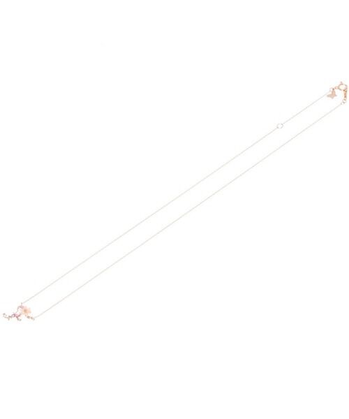 Samantha Tiara「K18 SPG フラワーレターズイニシャルネックレス 小 (F)」|ネックレス|