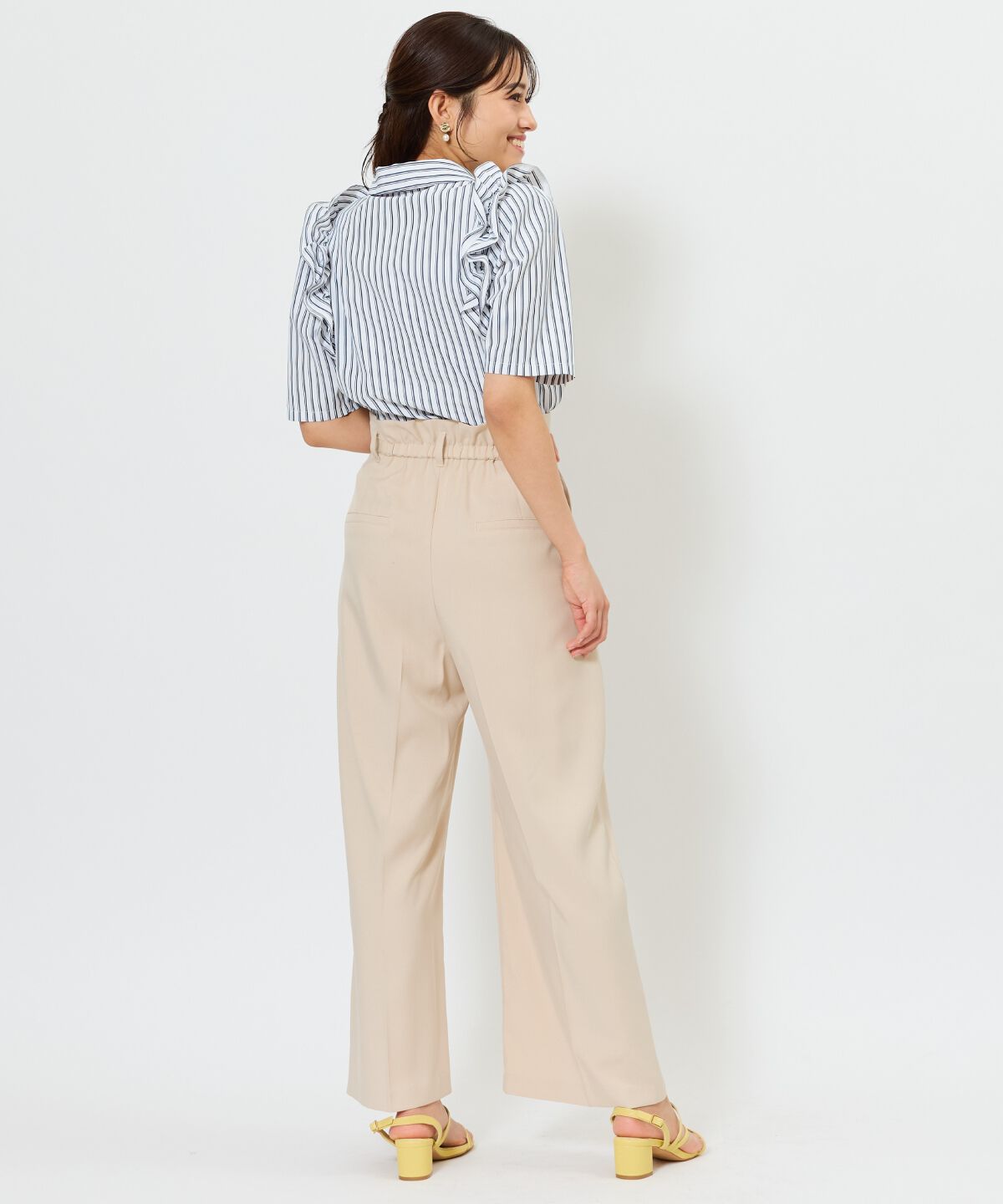 アンドクチュール「タックワイドパンツ」|その他|