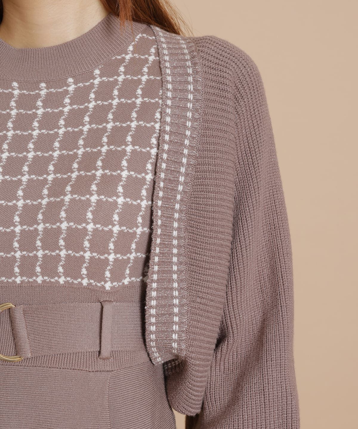 REDYAZEL「ラメニットカーディガン」|カーディガン|