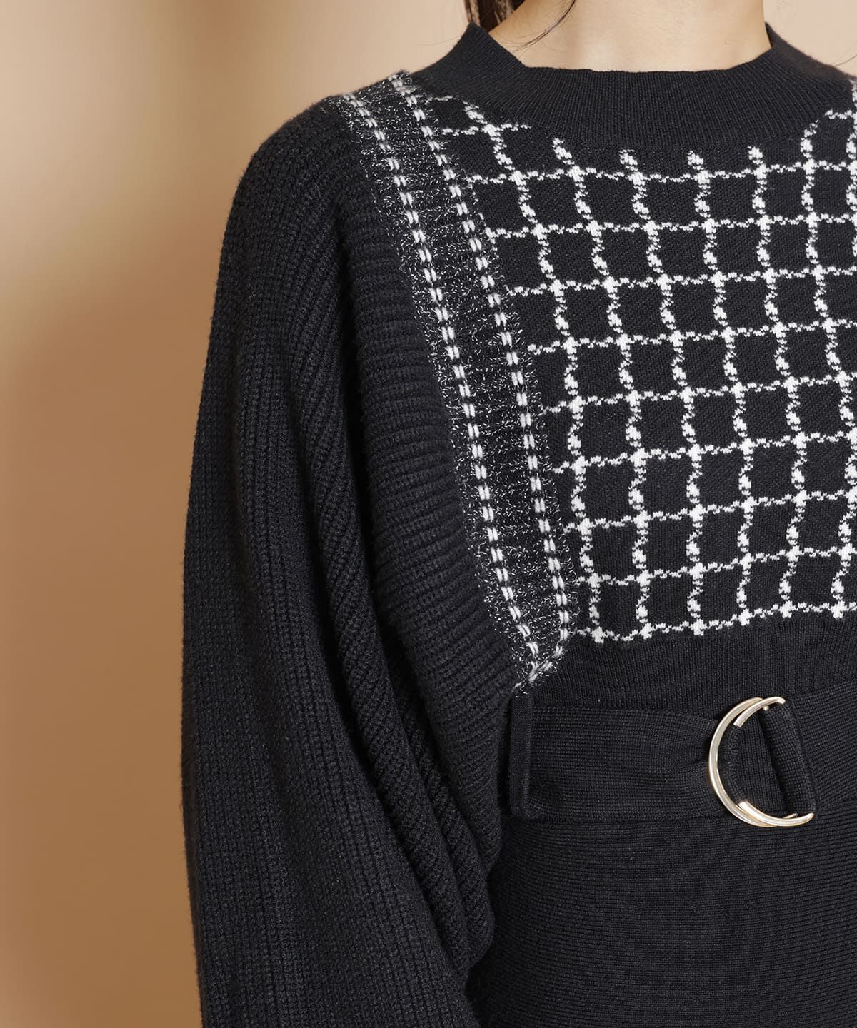 REDYAZEL「ラメニットカーディガン」|カーディガン|