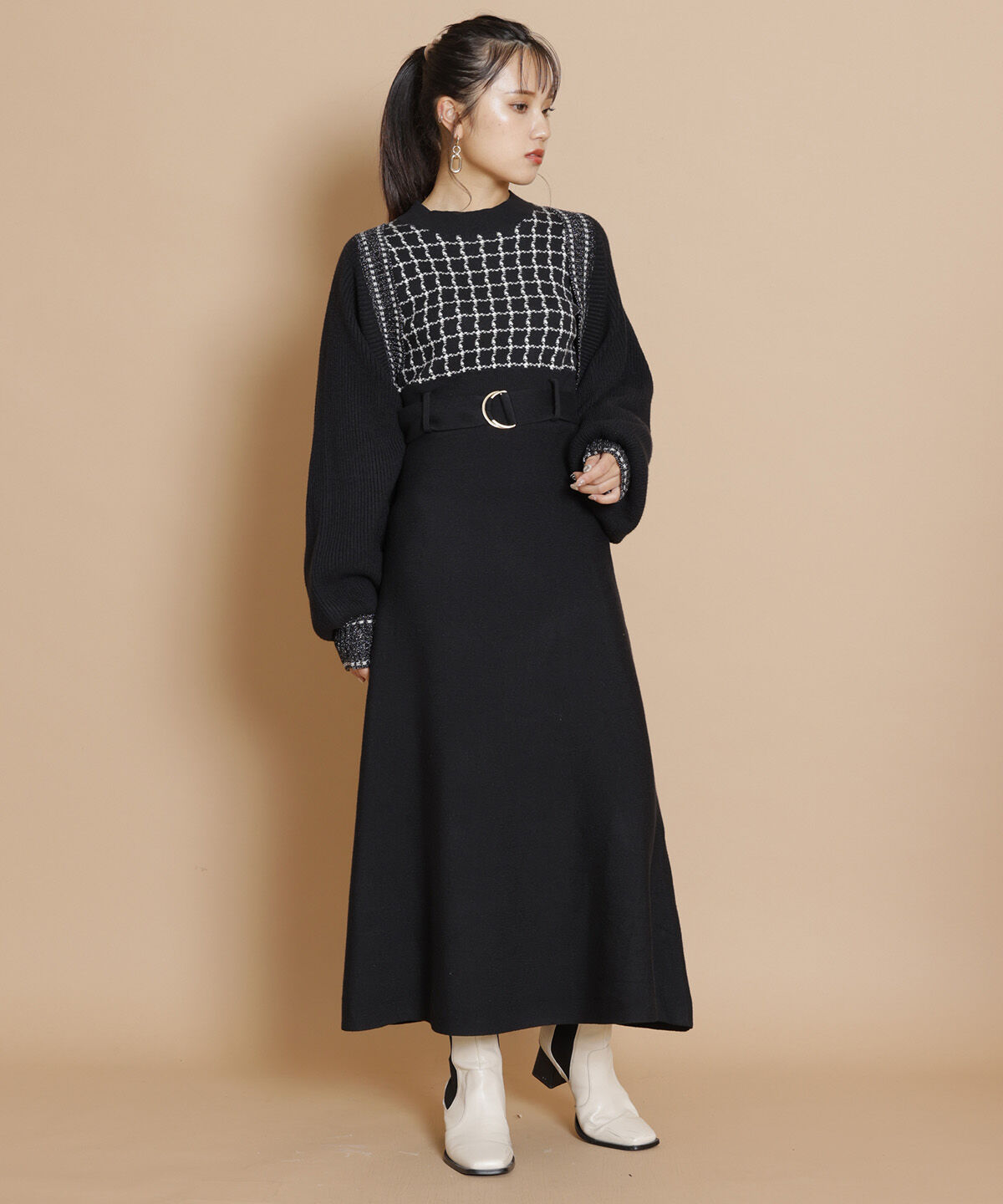 REDYAZEL「ラメニットカーディガン」|カーディガン|