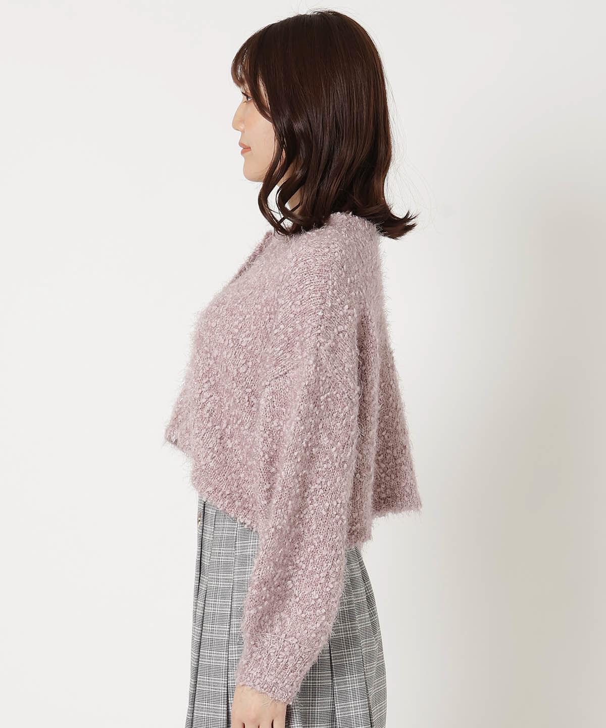 REDYAZEL「ポップコーンフェザーショートカーディガン」|カーディガン|