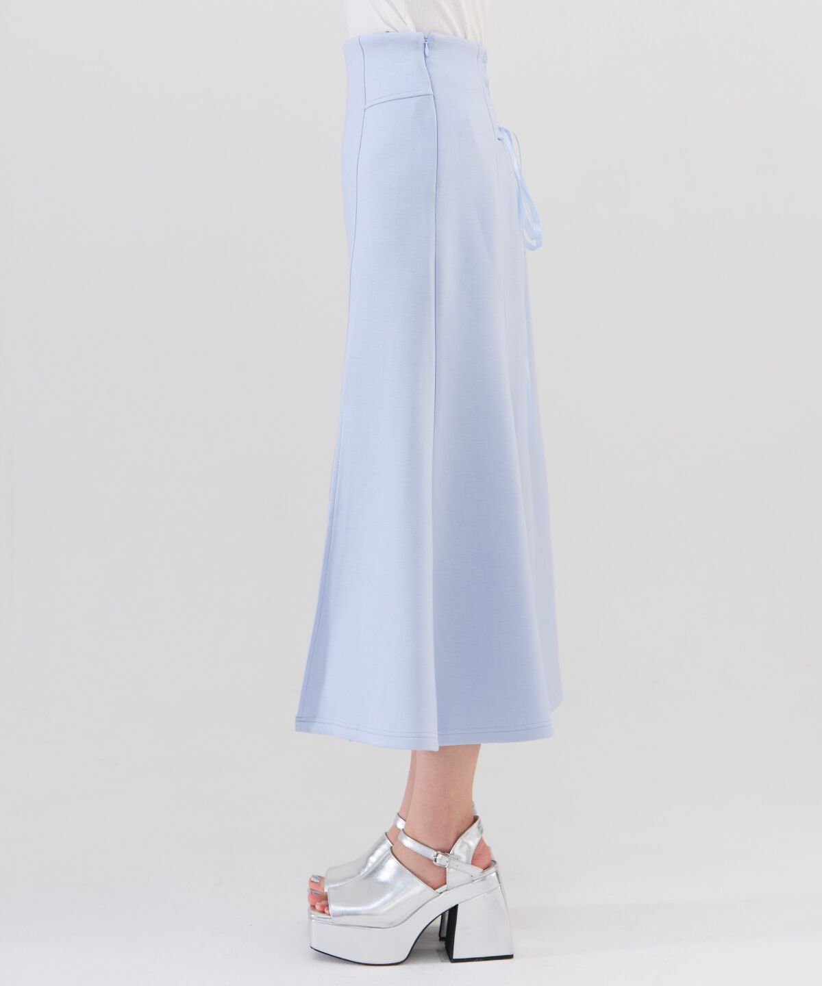 REDYAZEL「ダンボールバックスピンドルロングスカート」|タイト|