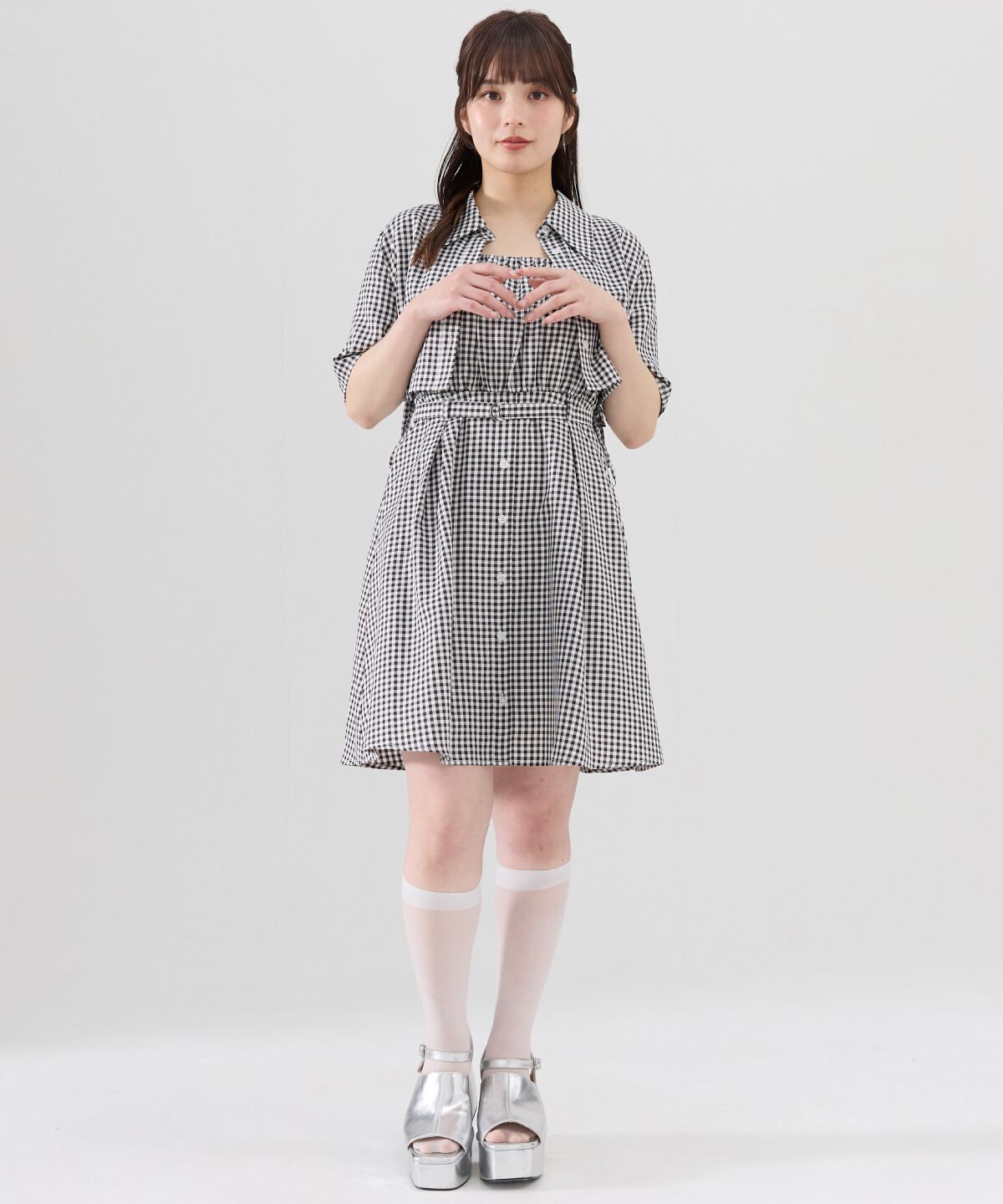 REDYAZEL「半袖シャツ＆キャミワンピースセット」|ワンピース|