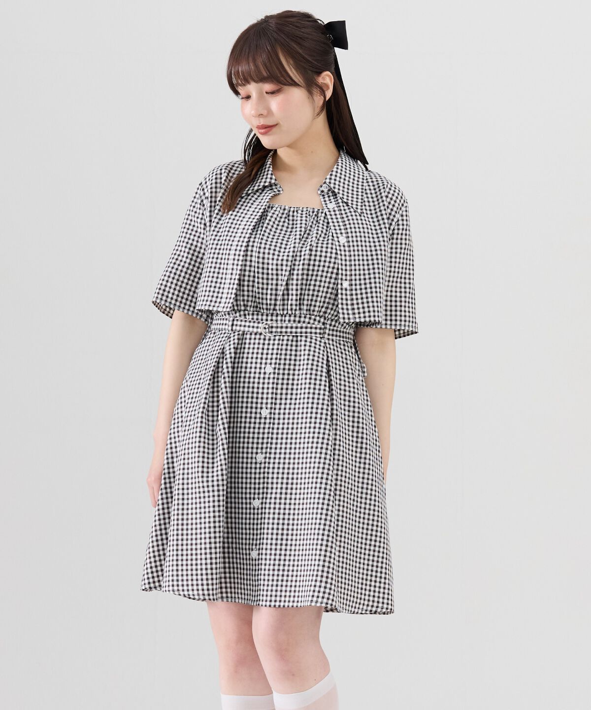 REDYAZEL「半袖シャツ＆キャミワンピースセット」|ワンピース|
