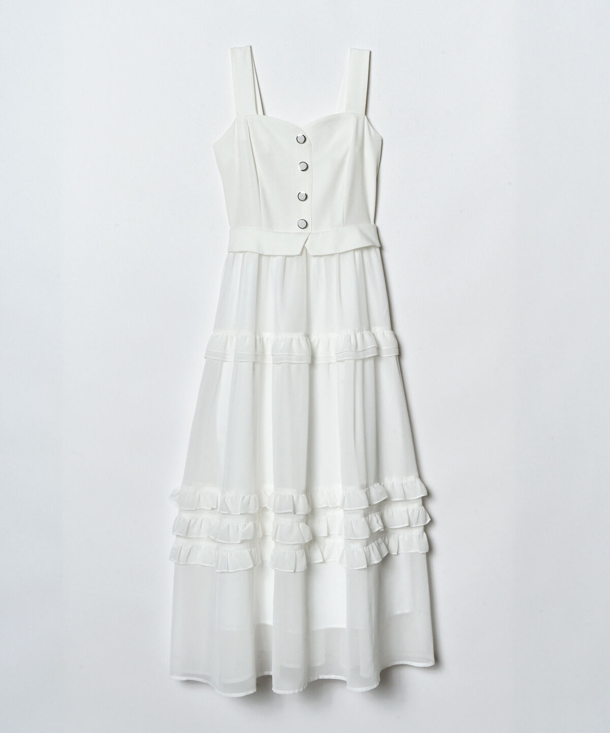 REDYAZEL「ビスチェ&times;メニーフリルティアードワンピース」|ワンピース|