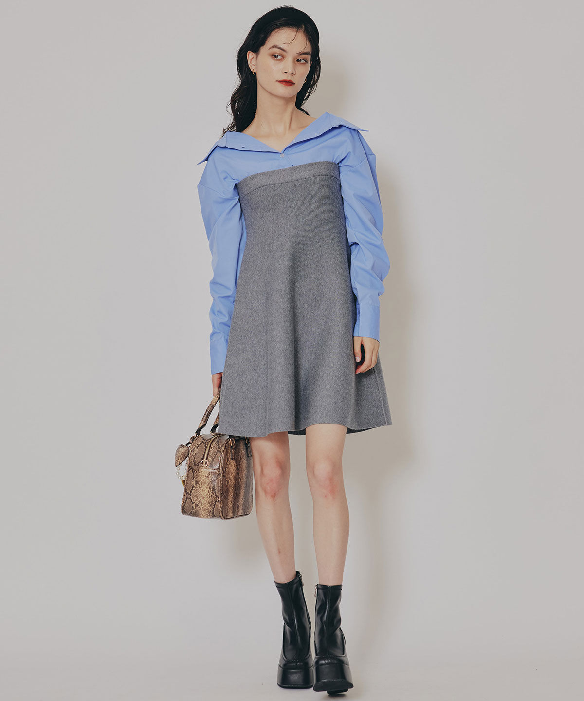 REDYAZEL「マルチWAYドッキングニットワンピース」|ワンピース|