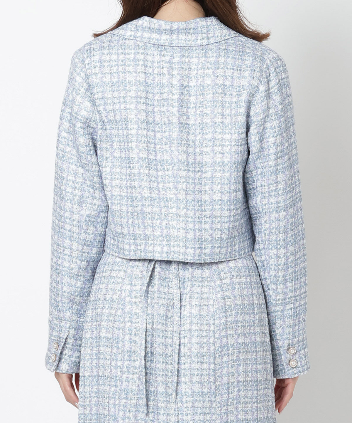 WILLSELECTION「ラメツイードダブルボタンジャケット」|テーラードジャケット|