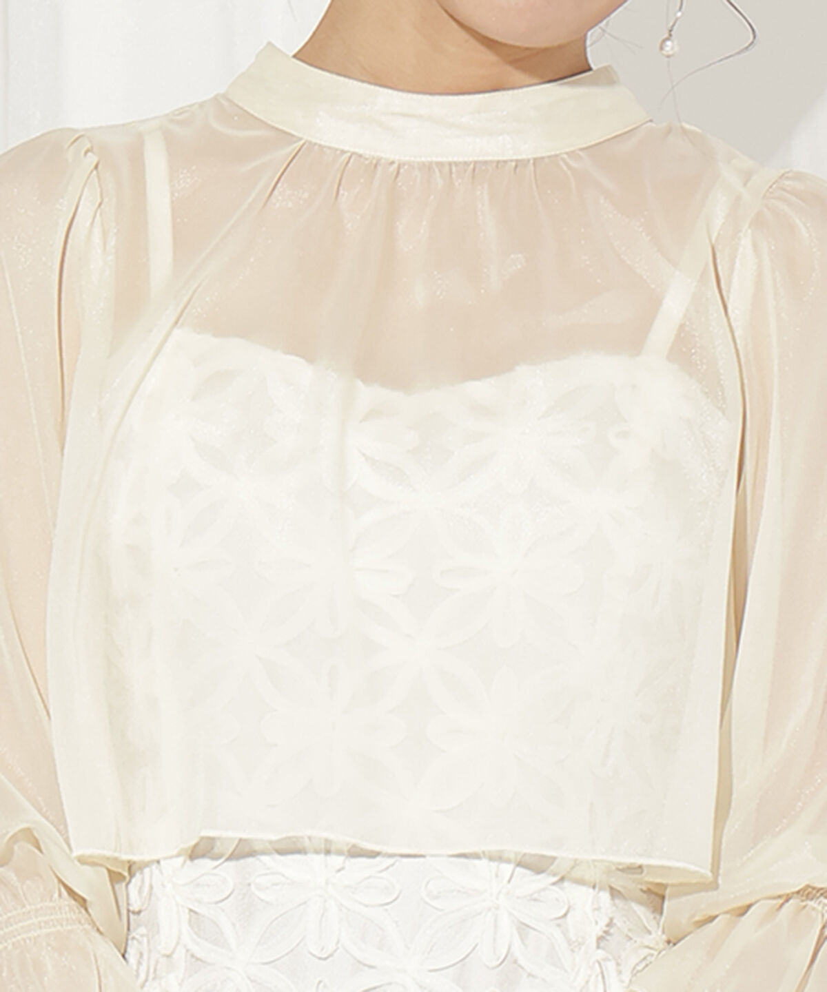 WILLSELECTION「ブラウス&times;フラワーレースドレス」|ドレス|