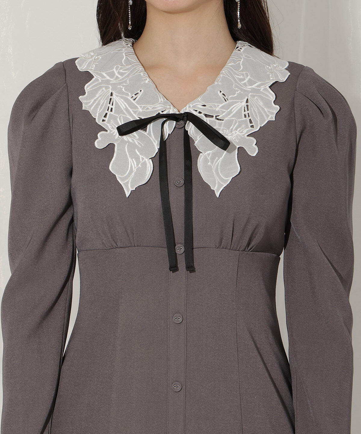 WILLSELECTION「レースカラーマーメイドワンピース」|ワンピース|