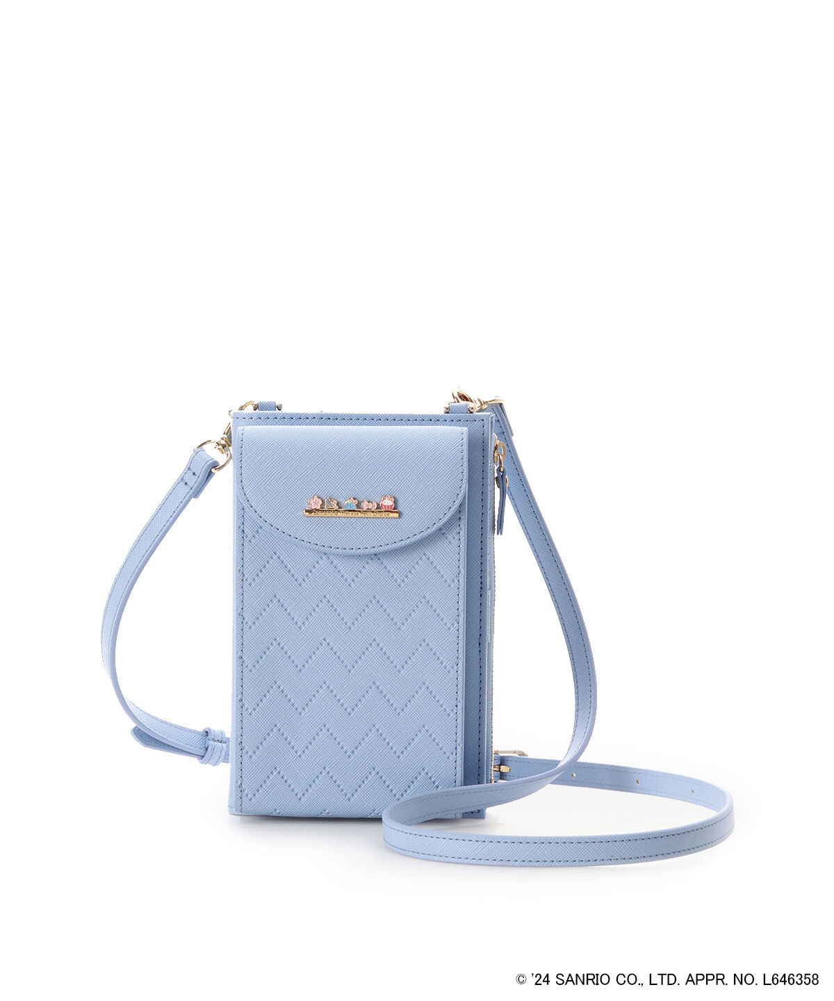 Samantha Thavasa Petit Choice「『ハローキティ東京』コレクション スマホショルダー」|ショルダー・メッセンジャー|ライトブルー
