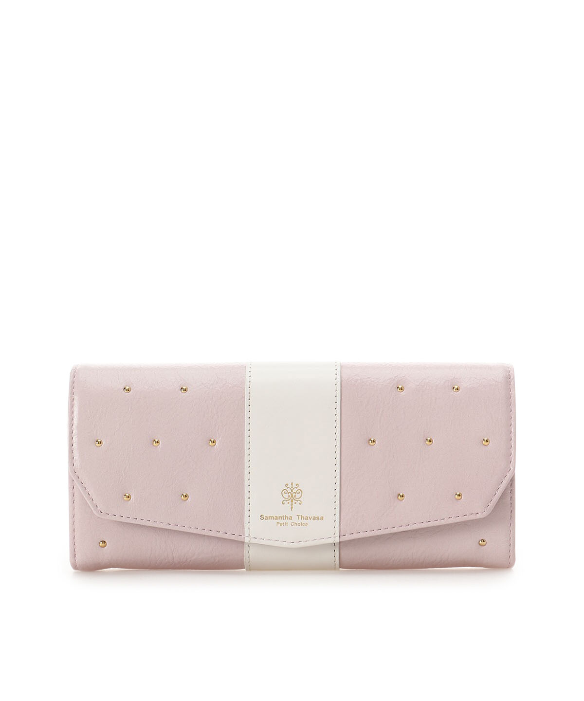 Samantha Thavasa Petit Choice「バイカラープルアップレザー 長財布」|財布|ピンク
