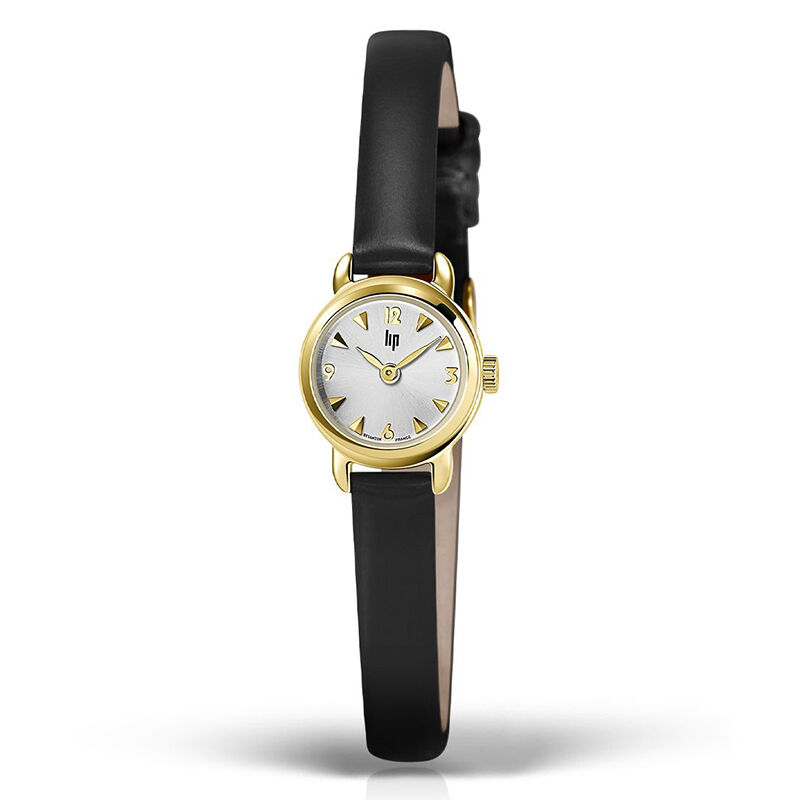 LIP「<LIP (ﾘｯﾌﾟ) > ｱﾝﾘｴｯﾄ ｺﾞｰﾙﾄﾞ ﾌﾞﾗｯｸﾚｻﾞｰ」|腕時計|YELLOW GOLD